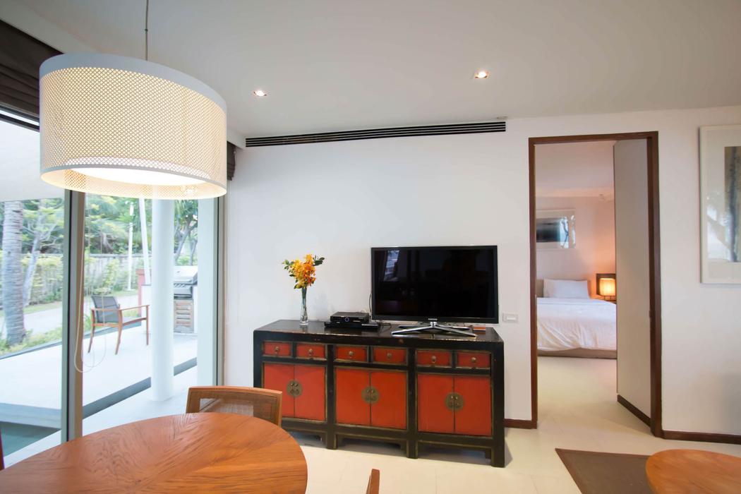 Looking from the 2nd Pavilion living room through to the bedroom