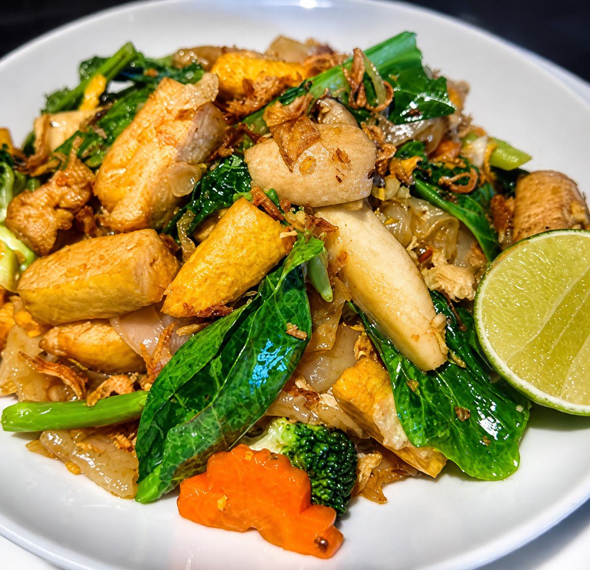 Pad see ew with chicken