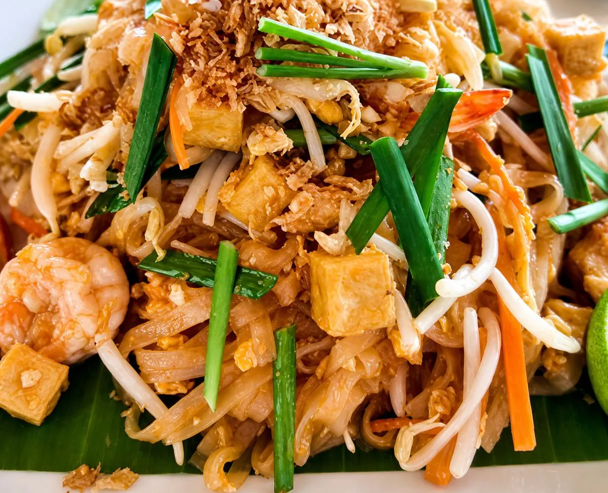 Pad Thai with prawns