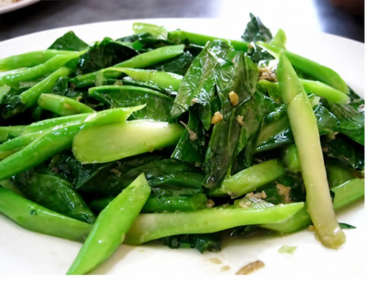 Stir-fried Chinese kale