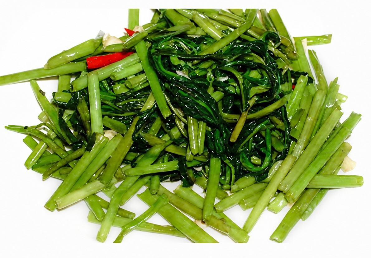 Stir-fried morning glory
