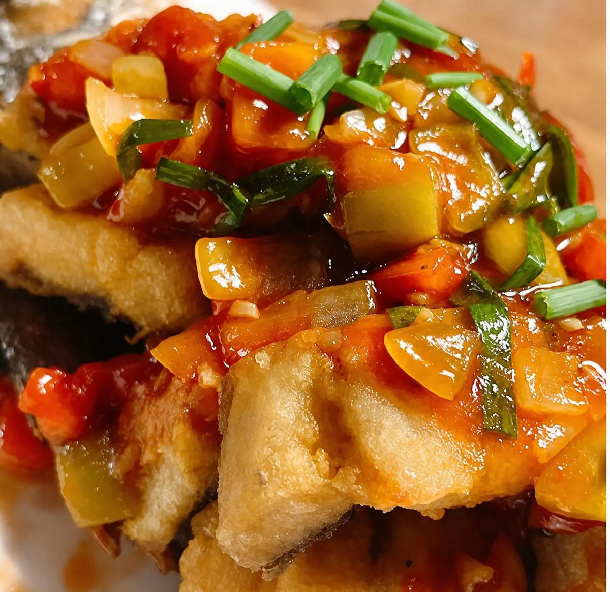 Pad priew wan, sweet and sour stir-fry