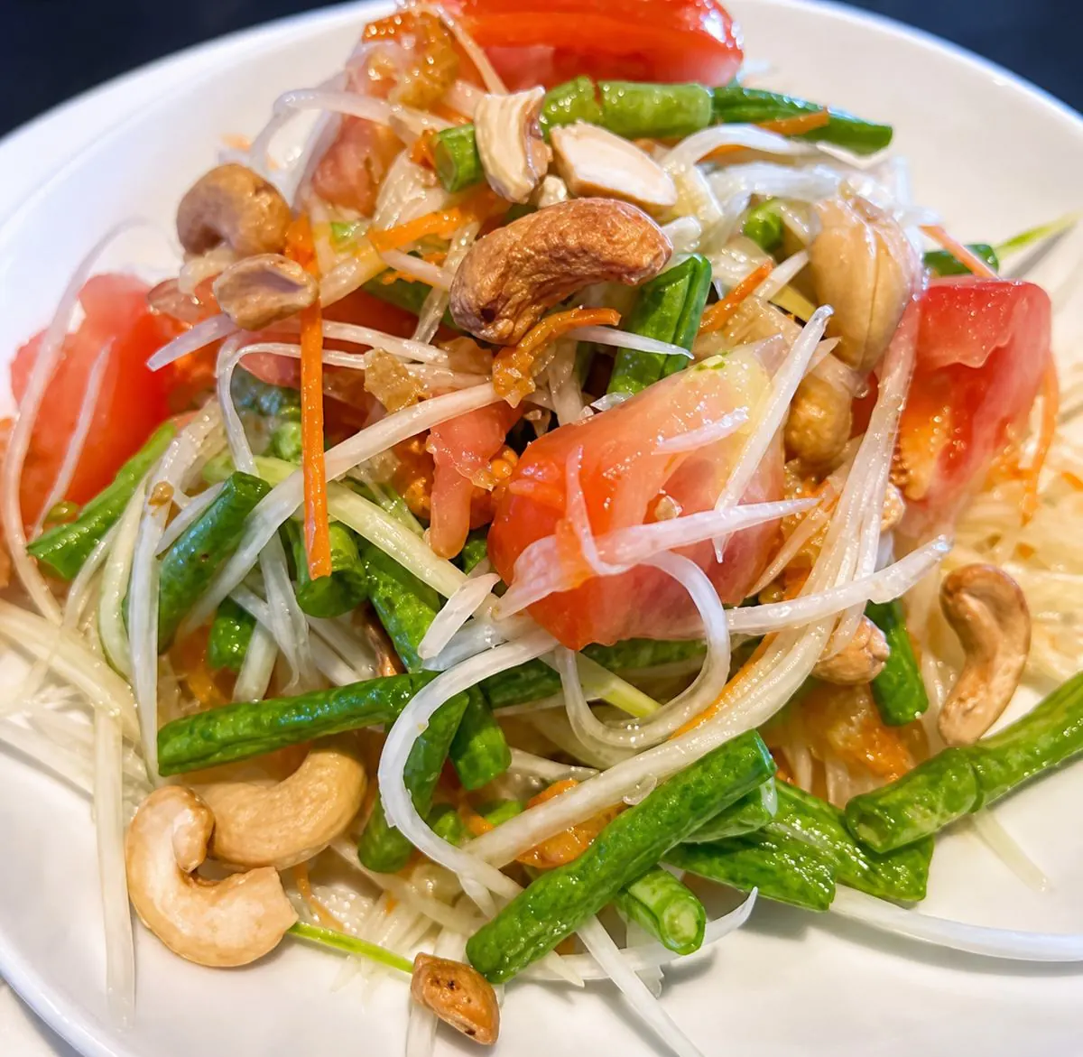 Papaya salad, som tam Thai